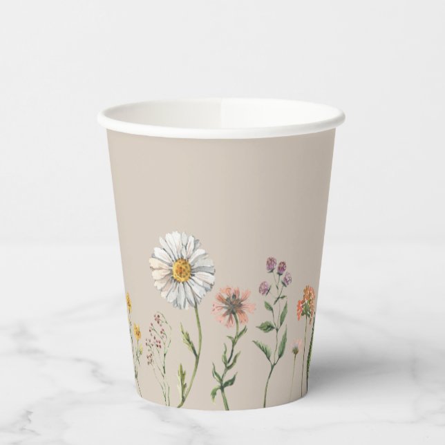 Wildflower Party Paper Cups (Left)