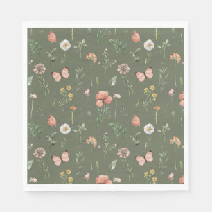 Wildflower Party Paper Napkins