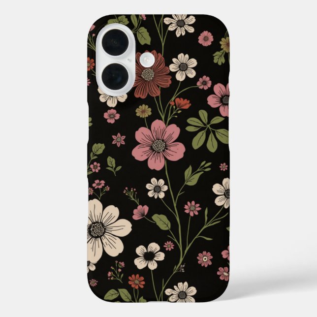 wildflower pattern Case-Mate iPhone case (Back)