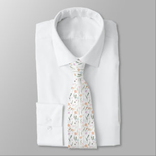 Wildflower Pattern Tie