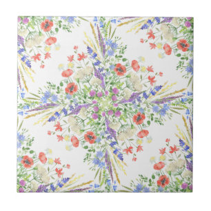 Wildflower Pattern Tile