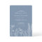 Wildflower Periwinkle Wedding Invitation