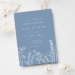 Wildflower Periwinkle Wedding Invitation<br><div class="desc">Wildflower Periwinkle Wedding Invitation</div>