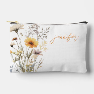Wildflower Personalized Accessory Pouch