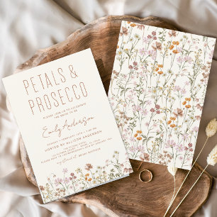 Wildflower Petals & Prosecco Bridal Shower Flyer
