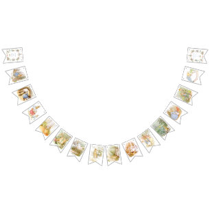 Wildflower Peter the Rabbit Baby Shower bunting Bunting Flags