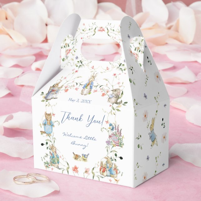 Wildflower Peter the Rabbit Baby Shower Favour Box (Wedding)