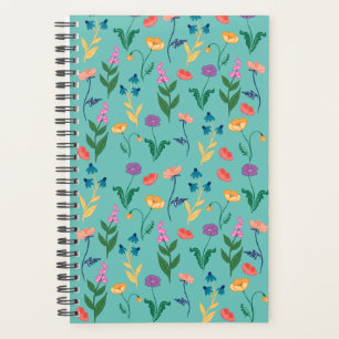 Wildflower Planner in Turquoise