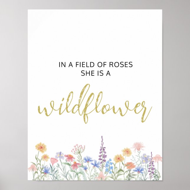 Wildflower Poster (Front)