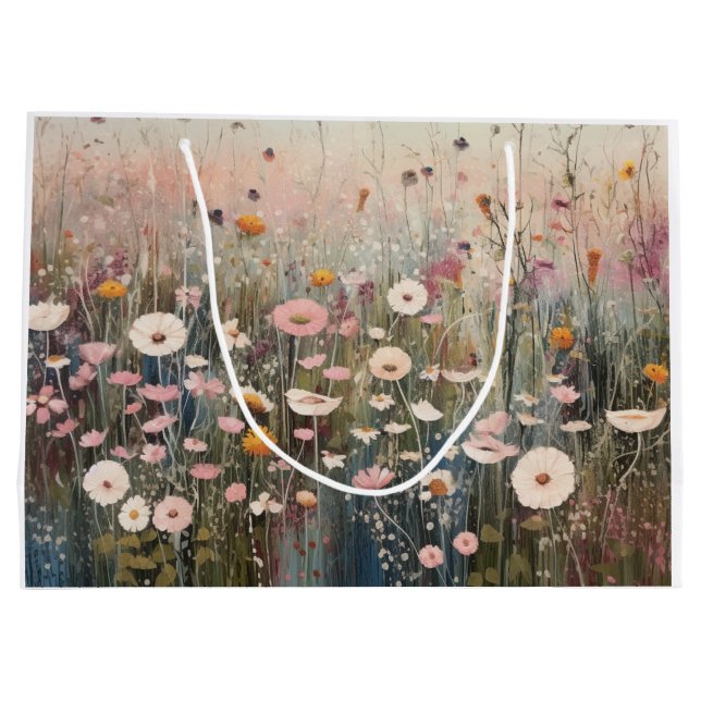 Wildflower Print Gift Bags Multiple Sizes (Back)