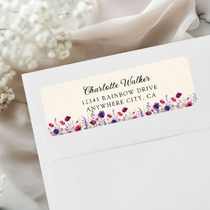 Wildflower, Purple-Pink-Flower Baby Shower 