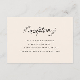 Wildflower Reception Insert