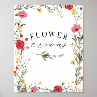 Wildflower Red Yellow Flower Crowns