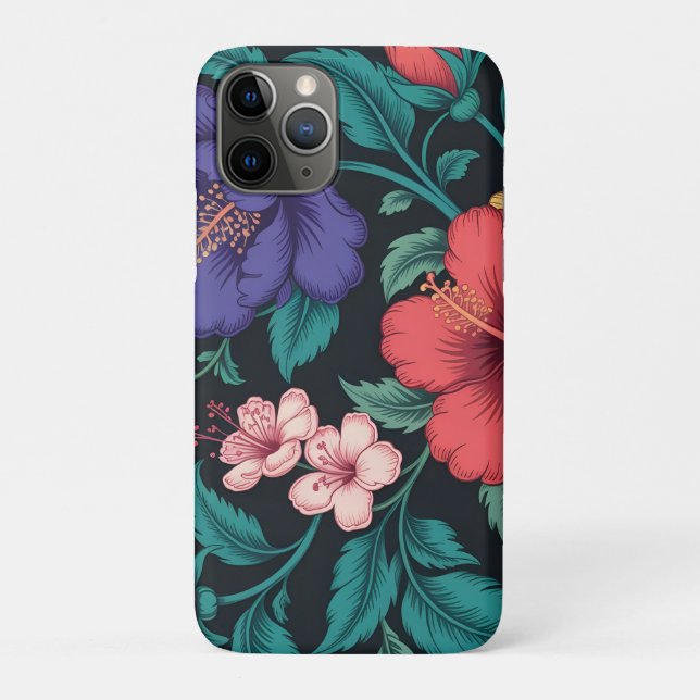 Wildflower Repeat Pattern Case-Mate iPhone Case (Back)
