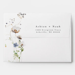 Wildflower Return Address Envelope