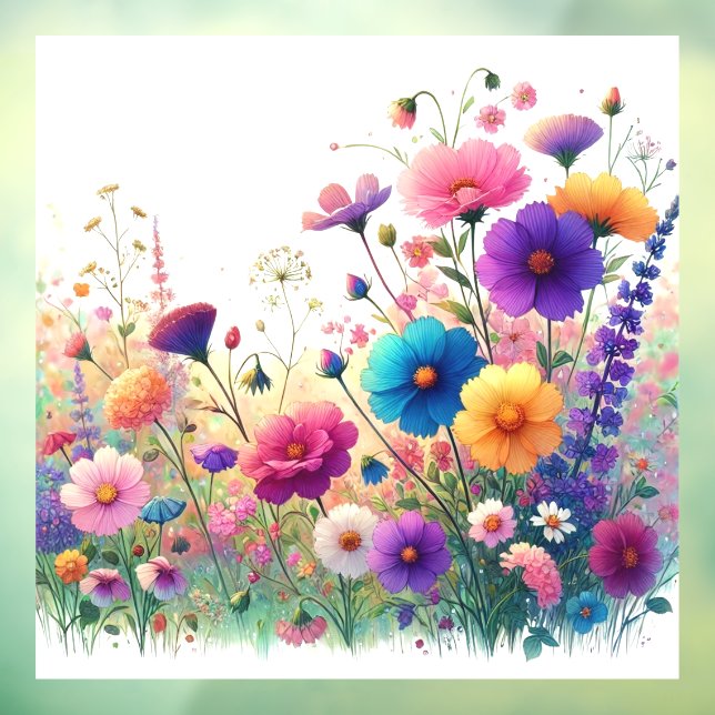 Wildflower Rhapsody Window Cling (Sheet 3)