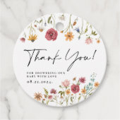 Wildflower Round Favour Tags (Front)