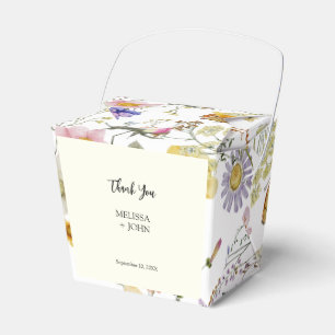 Wildflower Rustic Boho Wedding Favor Box