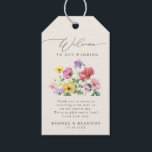 Wildflower Rustic Chic Floral Boho Country Wedding Gift Tags<br><div class="desc">Celebrate your love story with this elegant floral wedding gift tag featuring a charming watercolor wild flower design and modern calligraphy script. Perfect for a garden wedding, outdoor ceremony, or rustic boho celebration, this design blends whimsical floral elements with timeless elegance. Ideal for summer or spring weddings, the vibrant botanical...</div>