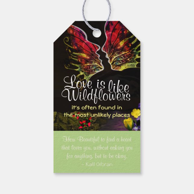 Wildflower Save the Date Tags (Back)