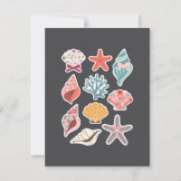 Wildflower Seashell Clam Summer Vibes Floral Beach