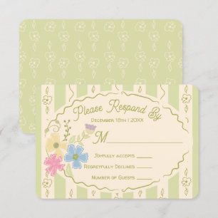 Wildflower Seed Packet Hand Drawn RSVP Response Invitation