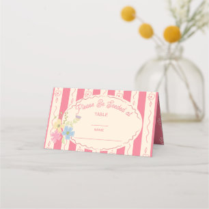 Wildflower seed packet wedding table number name place card