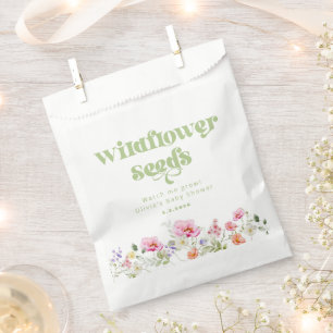 Wildflower seeds baby shower guests favours favour bag