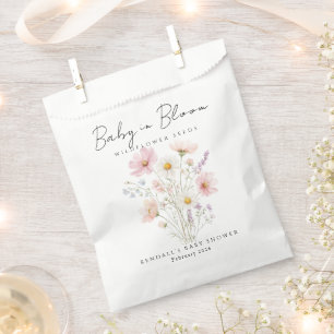 Wildflower Seeds Favour Baby Shower Bag