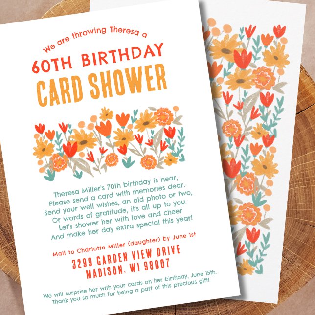 Wildflower Shower by Mail Birthday Card Shower (Creator Uploaded)