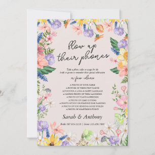 Wildflower Spring Blow Up Their Phone Sign Card
