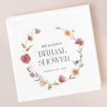 Wildflower Spring Floral Bridal Shower  Napkin<br><div class="desc">Wildflower Spring Floral Bridal Shower Napkins</div>