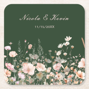 Wildflower Spring Floral Coaster