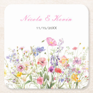 Wildflower Spring Floral Coaster