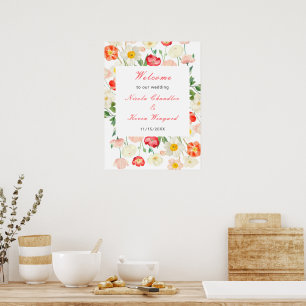 Wildflower Spring Floral  Poster
