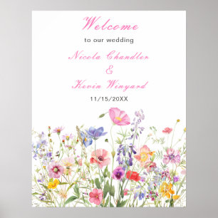 Wildflower Spring Floral  Poster