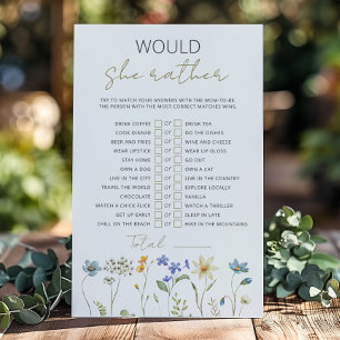 Wildflower Spring Floral Would She rather game