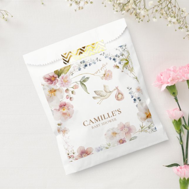 Wildflower Spring Girl Baby Shower Favour Bag (Sealed)