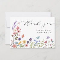 Wildflower Spring Summer Floral Mr and Mrs