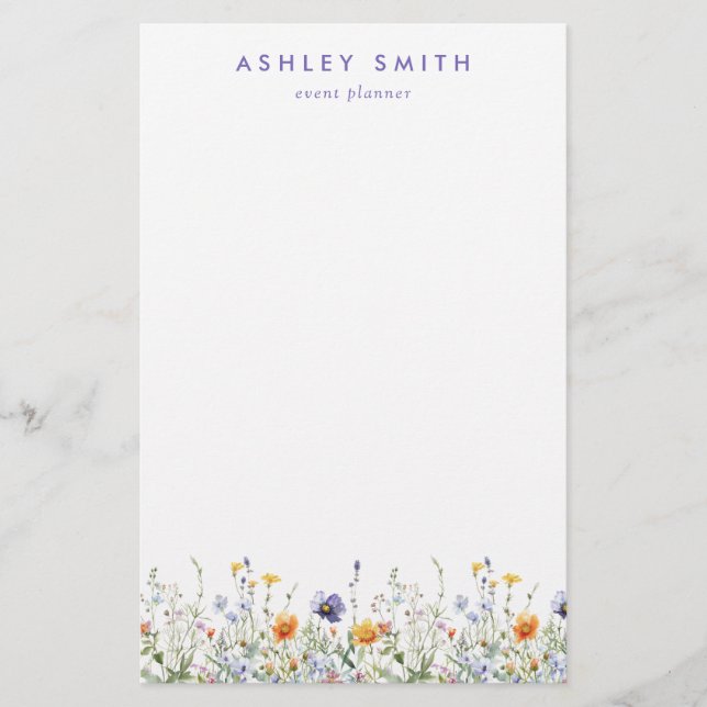 Wildflower Stationery (Front)