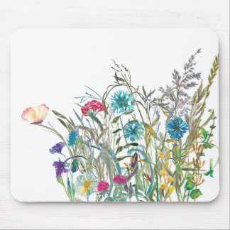 Wildflower Summer Mouse Pad Floral Botanical
