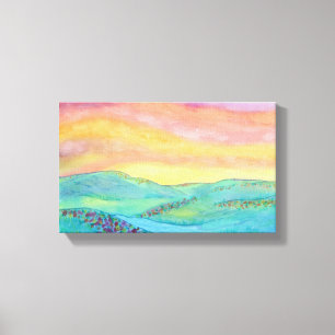 Wildflower Sun Canvas Print