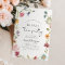 Wildflower Tea Bridal Shower Invitation