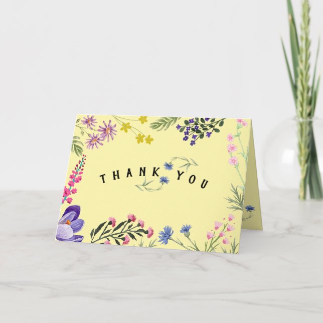 Wildflower Thank You Card (Front)