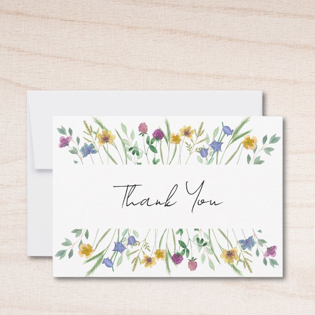 Wildflower  thank you card (Creator Uploaded)