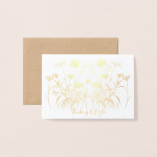 Wildflower Thinking Of You Foil Card