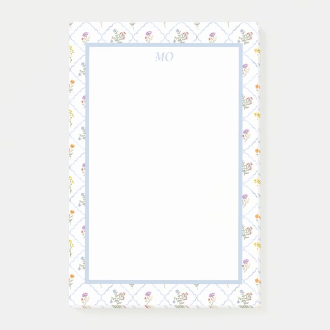 Wildflower Trellis | Post It Notes (Front)