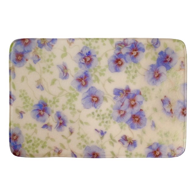 Wildflower Violet Bath Mat (Front)