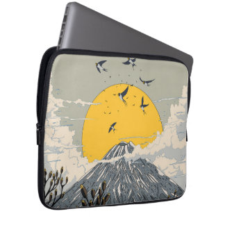 Wildflower Volcano Mountain Laptop Sleeve
