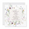Wildflower Watercolor Baby Shower Invite